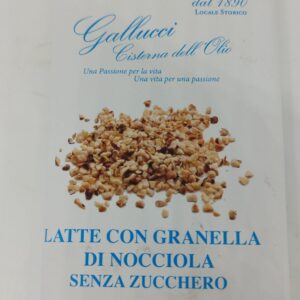 TAVOLETTA LATTE SENZA ZUCCHERO CON GRANELA DI NOCCIOLE